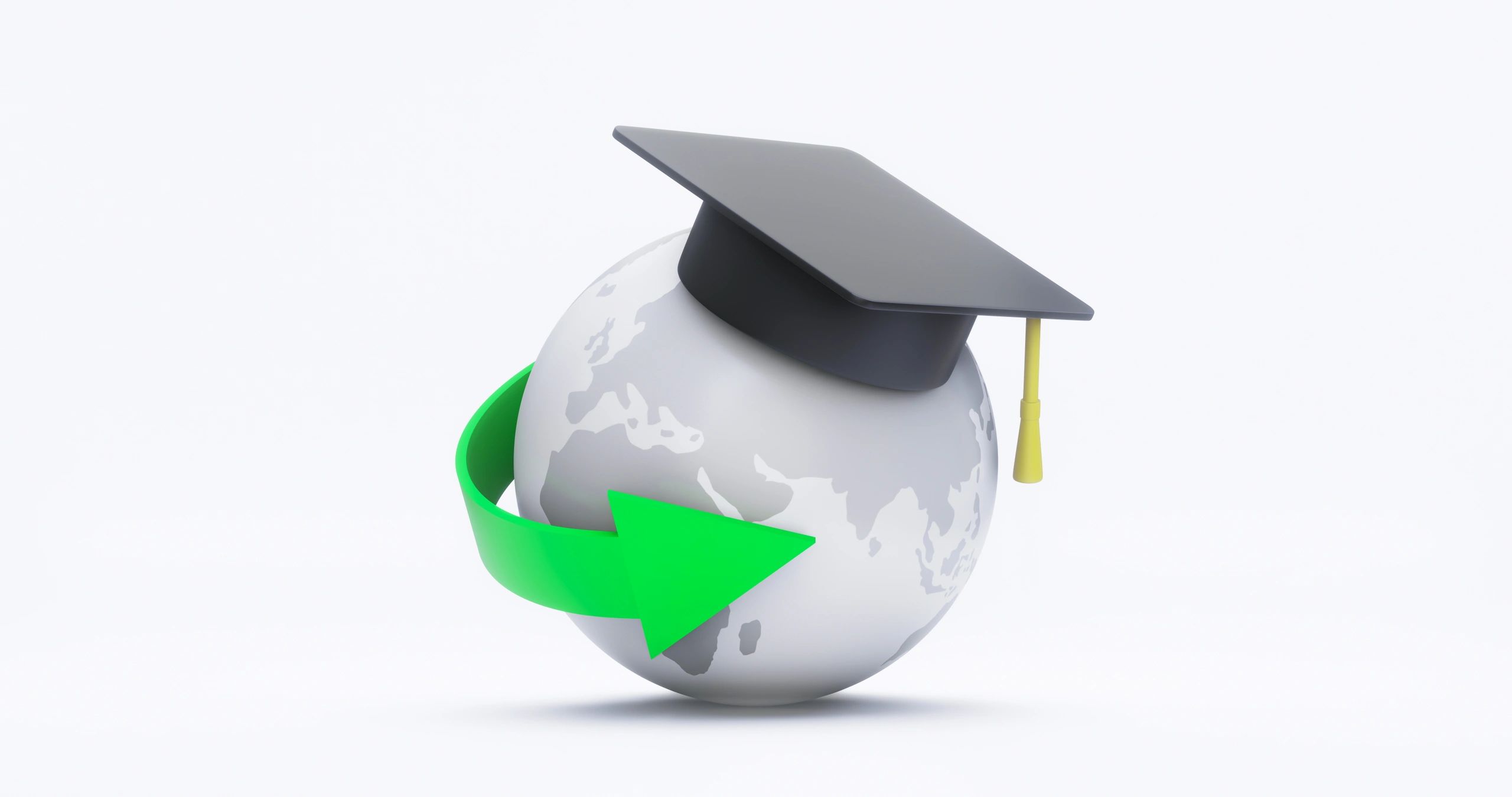 Student on campus at overseas university